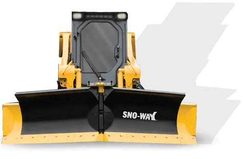 sno way skid steer plow|best skid steer snow plow.